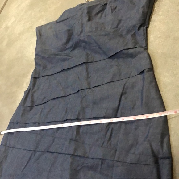 Blue Strapless Dress - Picture 5 of 13